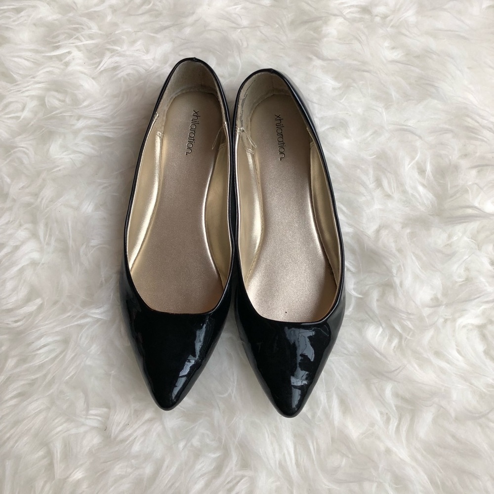 TARGET Patent Pointy Toe Flats